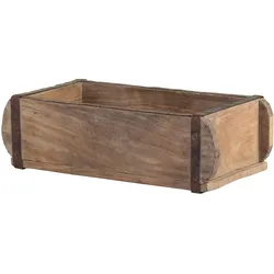 Chic Antique Alte Backsteinform Ziegelform Unikat, 30 x 15 x 10 cm, natur