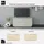 Set One by Musterring Reno Lowboard 137 cm Braun Glas/Metall/Holzwerkstoff