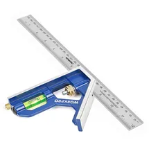 WorkPro Anschlagwinkel 300 mm Blau/Klar 32 cm