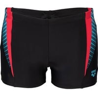 Arena Badehose M THREEFOLD SHORT R, BLACK-BLACK-ANGURIA, 9