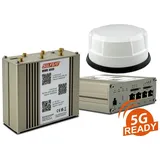 Selfsat MWR 4550 im Set mit Panorama Antenne weiß (4 x 5G/4G, 2 x WLAN, 1 x GPS, 1 m Kabel) - Schwarz