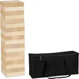 Relaxdays XL Wackelturm Holz