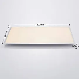 LINDBY Zento 1-flammig eckig grau Aluminium