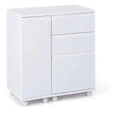 VCM ebuy24 Schreibtisch Weiß