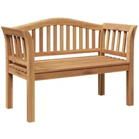 VidaXL Gartenbank 120x53.5x85 cm Massivholz Teak