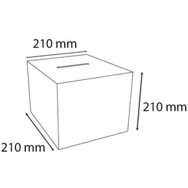 Exacompta 89058D 21x21x21cm glasklar 9002493104365 Exacompta