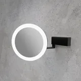 viverso Zoom me Kosmetikspiegel, mit Beleuchtung, Vergrößerung 5-fach Ø 200 mm, VM6301MB,