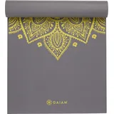 Gaiam Premium Yoga Mat CITRON SUNDIAL 6MM - - Schwarz