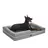Songmics Hundesofa PGW078G02 120 x 85 cm Hellgrau