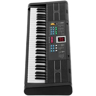 Tastatur Klavier Piano Keyboard 61 Tasten Piano Instrument MQ6187 mit Mehreren Stromversorgungsmodi für Anfänger und Kinder von 1 Bis 10
