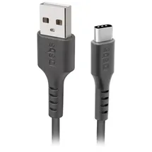 SBS USB-A auf USB-C 2 m Schwarz