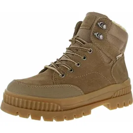 Rieker W2176-64 Schnürstiefel Synthetik Damen in beige - Gr. 38