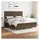 vidaXL Boxspringbett mit Matratze Dunkelbraun 180x200 cm Stoff