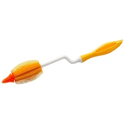 Reinigungsbürste STONELINE, gelb, L:35cm, Silikon, Reinigungsbürsten, mit drehbarem Stiel