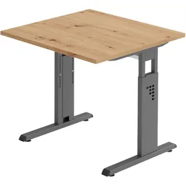 bümö Schreibtisch O-Serie Asteiche / Graphit