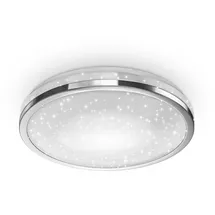 B.K.Licht Deckenleuchte Sternenlampe Sternenhimmel Licht 15W 1500lm, LED neutralweiß, chromfarbig