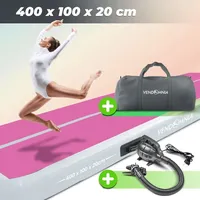 Vendomnia TRACK Matte - aufblasbar, Tumbling Gymnastikmatte, Turnmatte Trainingsmatte,