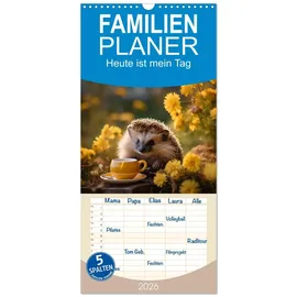 Calvendo Familienplaner 2026 - Heute ist mein Tag mit 5 Spalten (Wandkalender, 21 x 45 cm), CALVENDO: Es ist Zeit, unsere Träume zu verfolgen, unsere ... Potenzial zu einfalten. (CALVENDO Tiere)