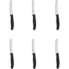 Victorinox Swiss Classic Tomatenmesser 11 cm 6-tlg. Schwarz/Silber