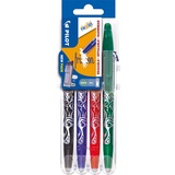 Pilot Pen PILOT Tintenroller FriXion Ball 0.7 (M) Schwarz/Blau/Rot/Grün 4er Set2Go