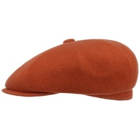 Kangol Flat Cap (1-St) Schirmmütze mit Schirm orange|rot L (58-59 cm)