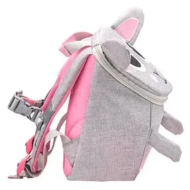 belmil® Kindergartenrucksack Mini Animals MS Mouse Kunstfaser grau