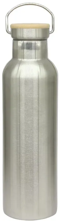 Edelstahl Thermoflasche Stahl (750 ml) mit Stahldeckel Retro - DORAs
