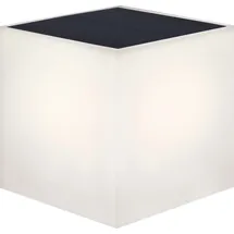 Newgarden Wally Quader-Wandlampe Kunststoff 12x12x18 cm Solar mit Dämmerungssensor weiß