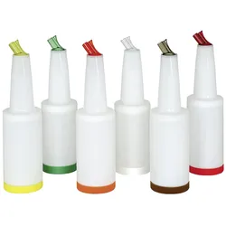 B-P-M - Komplett - Deckel + Flaschenhals mit integriertem Dichtring und Tülle mit Entlüftung - komplett - 1.0 lt. - orange