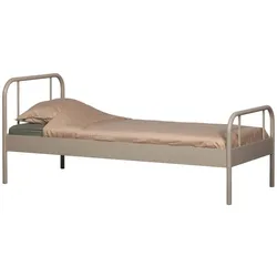 Bettgestell Mata aus Metall 90x200 cm, Sand