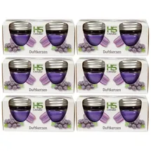 HS Candle Duftkerze Macaron Kerzen 12er Pack Blueberry