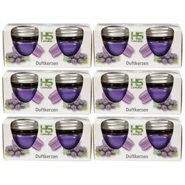 HS Candle Duftkerze Macaron Kerzen 12er Pack Blueberry
