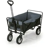 EASYmaxx Bollerwagen - faltbar - schwarz/grau