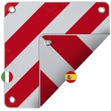 PRO PLUS Warntafel PVC Fahrradträger Wohnmobil LKW Rot Weiß Italien Spanien