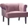 Atlantic Home Collection Loungesessel Samtvelours 86 x 70 x 74 cm rosa