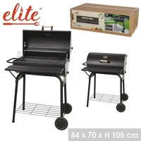 ELITE Barbeque Smoker Grillwagen Barbecue Grill 21879