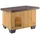 Ferplast Hundehütte Baita 50, Hundehaus aus Kiefernholz, 56x46,5x41,5cm