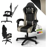 Juskys HyperSeat Kunstleder Schwarz