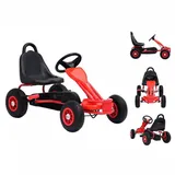 vidaXL Pedal Go-Kart mit Luftreifen Rot