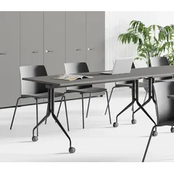 Schreibtisch klappbar mit Rollen 120 bis 180 cm breit Lewo 7