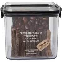 Shopping4u-24 Vorratsglas 700 ml - Schwarz Kunststoff