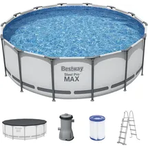 BESTWAY Steel Pro Max Frame Pool Set 427 x 122 cm inkl. Filterpumpe