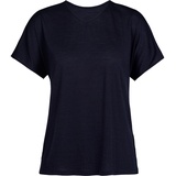 Icebreaker Damen Drayden Reversible T-shirt blau, XS