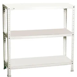 SimonRack Comfort Metallregal mit 3 Böden und Schrauben. Farbe WEISS 900x1000x400 mm