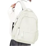 WEPLAN Schulrucksack Mädchen Jungen Rucksack Schule Teenager,Wasserdicht Rucksack School Bag,Schulranzen Laptop Rucksack Damen,Schultasche Travel Backpack Daypacks für Uni Schule Reise,F3-Beige