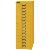 Bisley Aktenschrank MultiDrawer Schubladenschrank in Zinkgelb - Maße: H 86 x B 28 x T 38 cm gelb