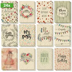 Sigel Geburtstags-Postkarten-Set A6 240g Happy Grassy Birthday 24 Stück