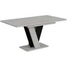 altdecor Esstisch Schwarz, Holzwerkstoff, Rechteckig,Rechteckig, Bodenplatte, 90x75x120 cm, Esszimmer, Tische, Esstische