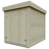 Kiehnholz Gerätehaus  (Außenmaß inkl. Dachüberstand  (B x T): 164 x 221 cm, Holz, Natur)
