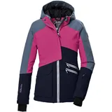 killtec Mädchen Skijacke/Funktionsjacke mit Kapuze und Schneefang KSW 405 GRLS SKI JCKT, dunkelnavy, 176, 42092-000